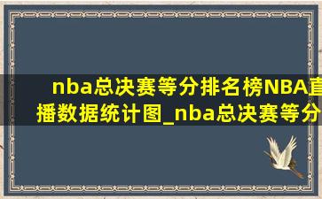 nba总决赛等分排名榜NBA直播数据统计图_nba总决赛等分排名榜NBA直播数据统计图表